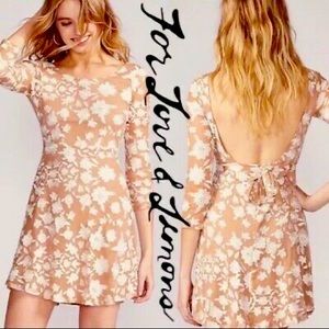 For Love and Lemons Temecula Bow Back Mini Dress